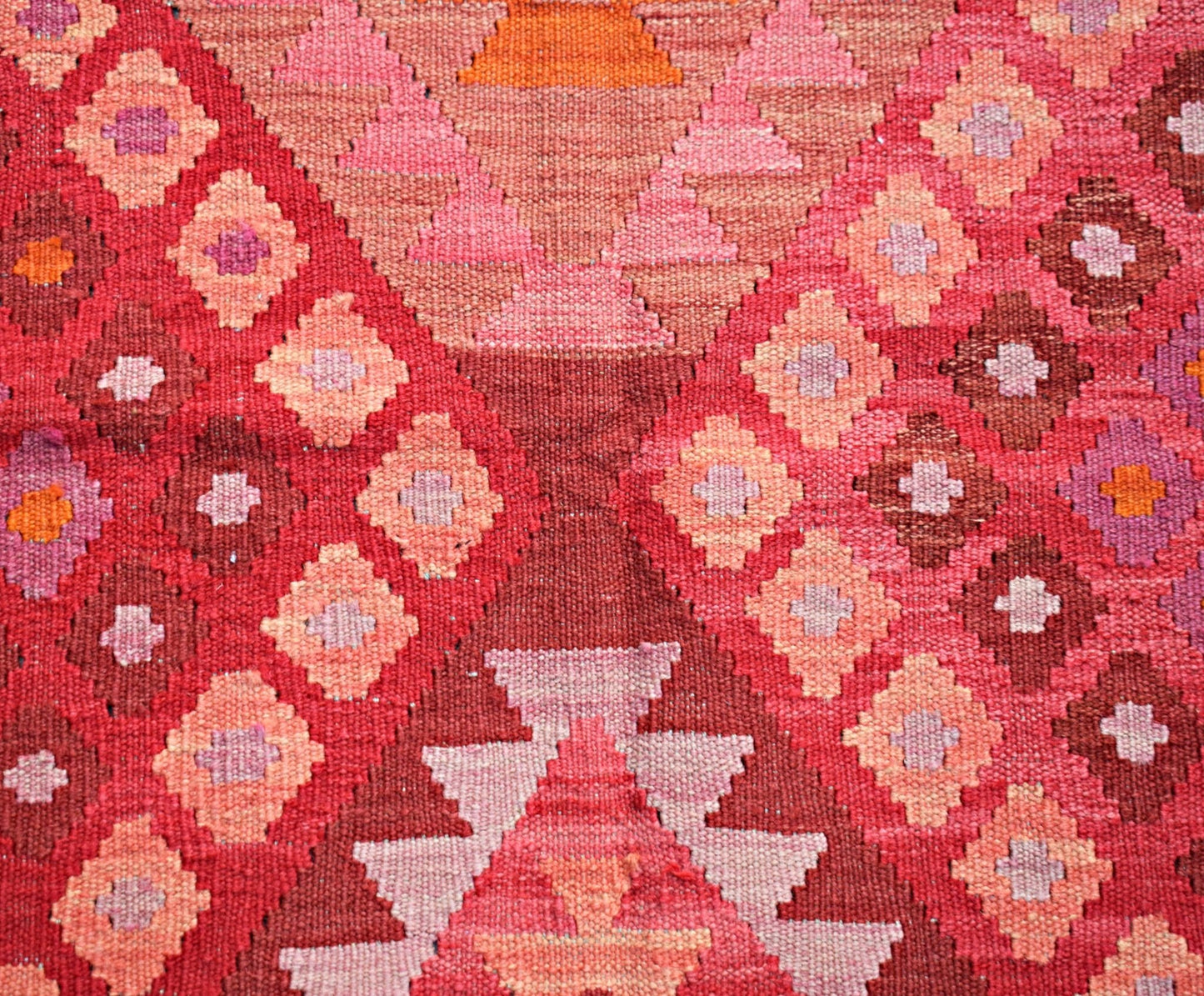 Handmade Afghan Maimana Kilim | 198 x 151 cm | 6'6" x 5' - Najaf Rugs & Textile