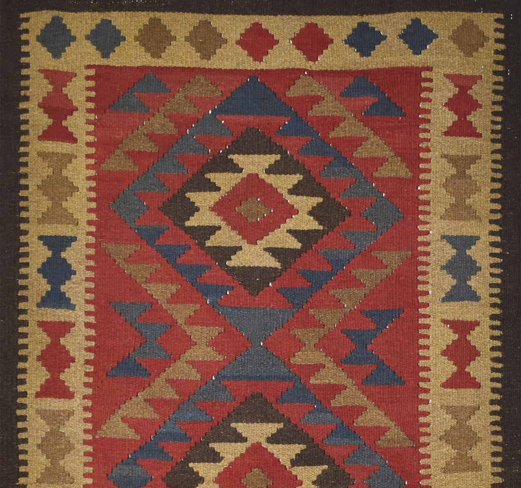 Handmade Afghan Maimana Kilim | 200 x 101 cm | 6'5" x 3'3" - Najaf Rugs & Textile
