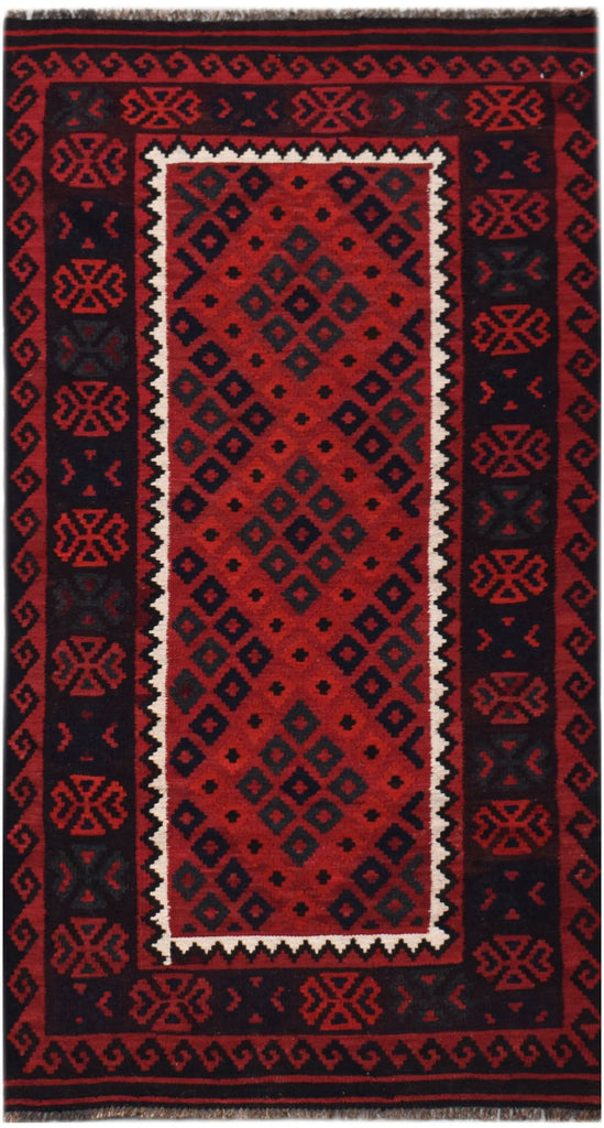 Handmade Afghan Maimana Kilim | 200 x 103 cm | 6'7" x 3'4" - Najaf Rugs & Textile