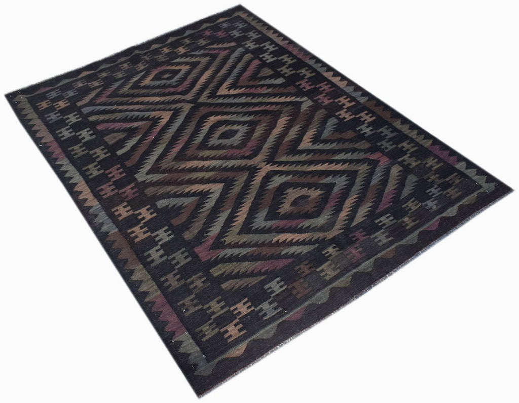 Handmade Afghan Maimana Kilim | 200 x 154 cm | 6'7" x 5'1" - Najaf Rugs & Textile