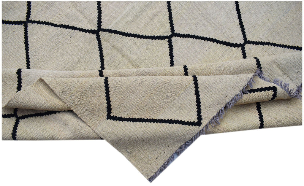 Handmade Afghan Maimana Kilim | 203 x 151 cm | 6'8" x 5' - Najaf Rugs & Textile
