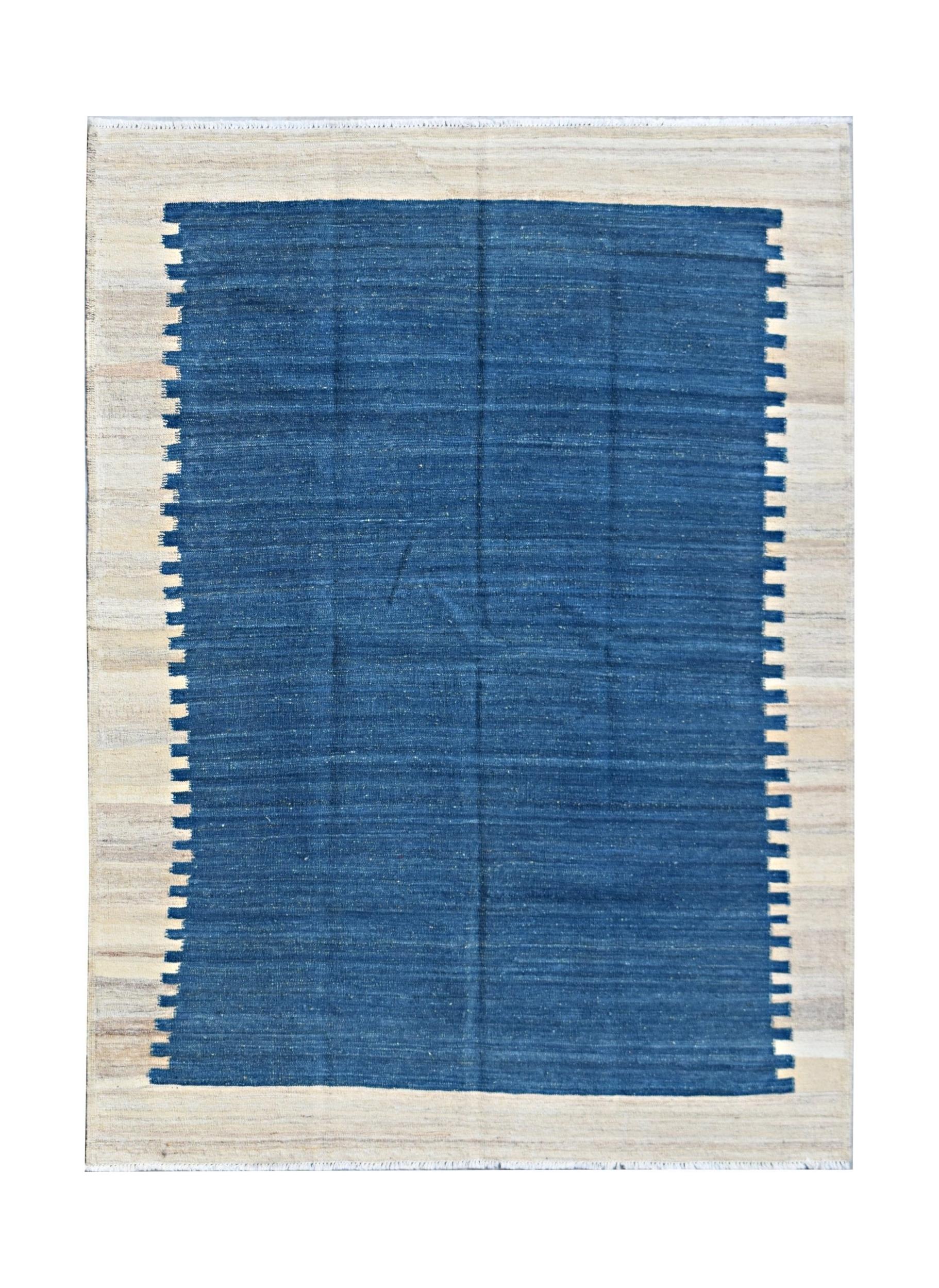 Handmade Afghan Maimana Kilim | 205 x 156 cm | 6'9" x 5'2" - Najaf Rugs & Textile