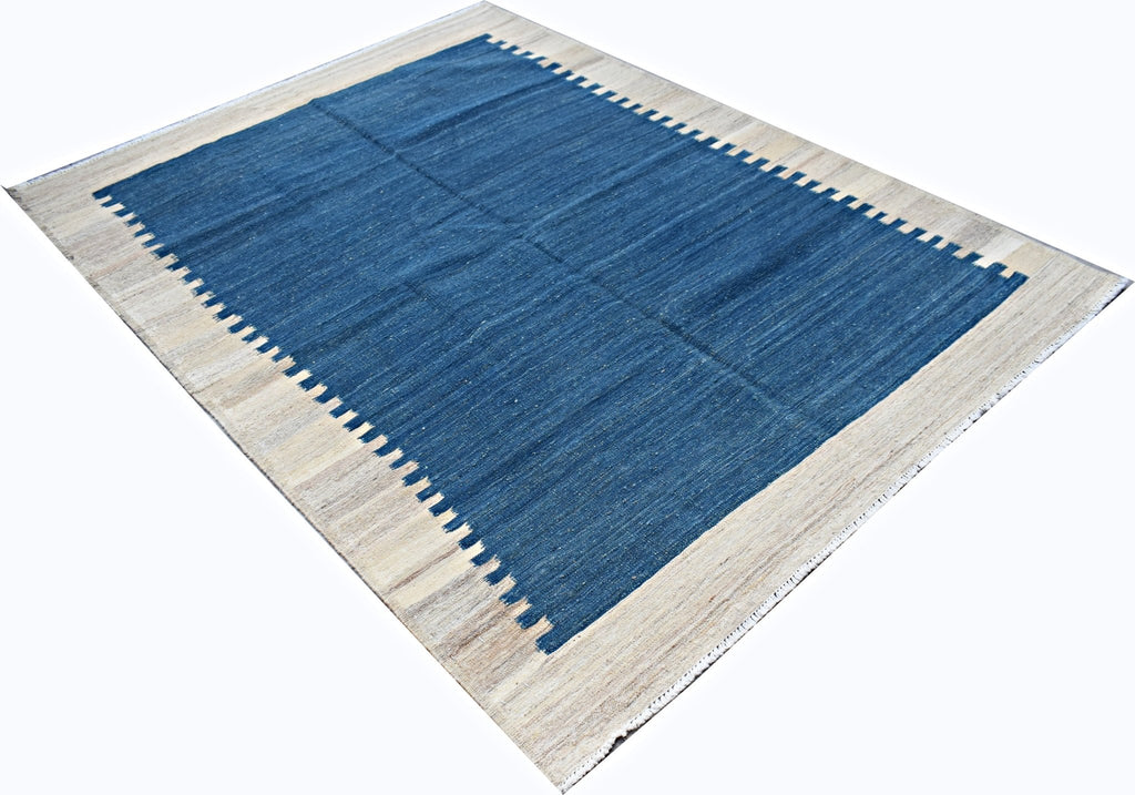 Handmade Afghan Maimana Kilim | 205 x 156 cm | 6'9" x 5'2" - Najaf Rugs & Textile