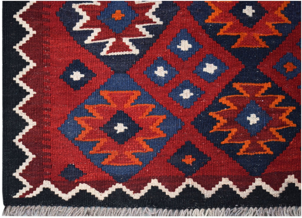Handmade Afghan Maimana Kilim | 207 x 105 cm | 6'9" x 3'5" - Najaf Rugs & Textile