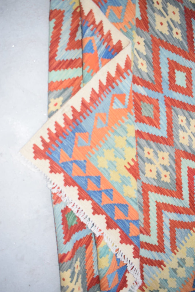 Handmade Afghan Maimana Kilim | 230 x 179 cm | 7'7" x 5'11" - Najaf Rugs & Textile
