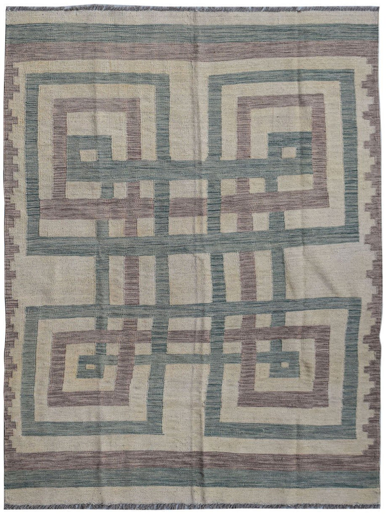 Handmade Afghan Maimana Kilim | 231 x 173 cm | 7'7" x 5'8" - Najaf Rugs & Textile