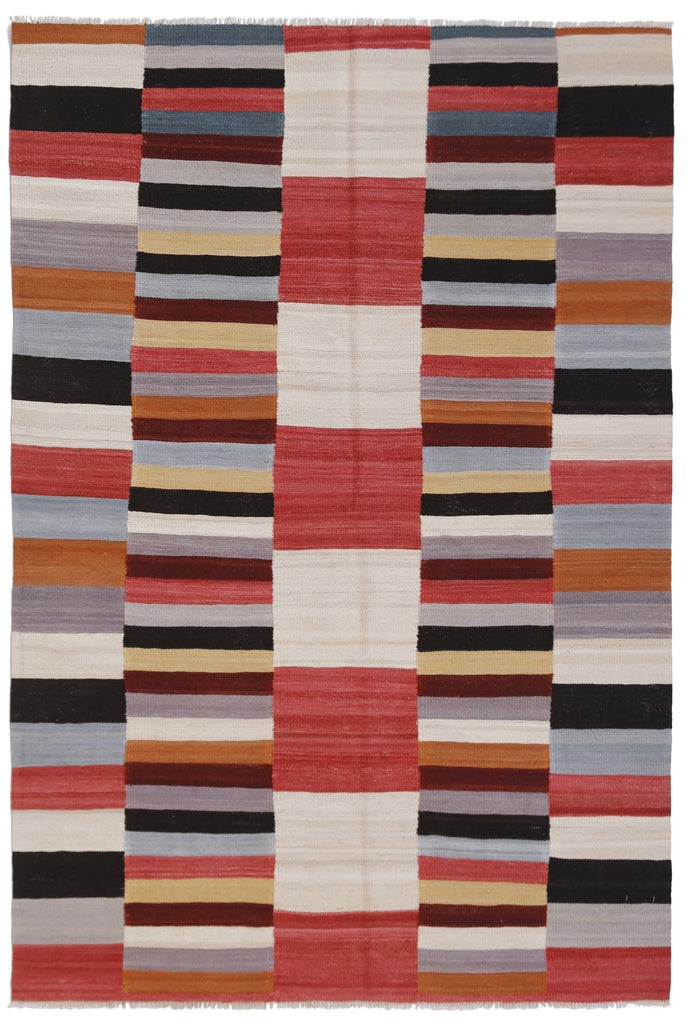 Handmade Afghan Maimana Kilim | 235 x 158 cm | 7'9" x 5'2" - Najaf Rugs & Textile
