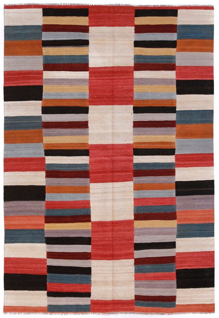 Handmade Afghan Maimana Kilim | 235 x 167 cm | 7'9" x 5'6" - Najaf Rugs & Textile