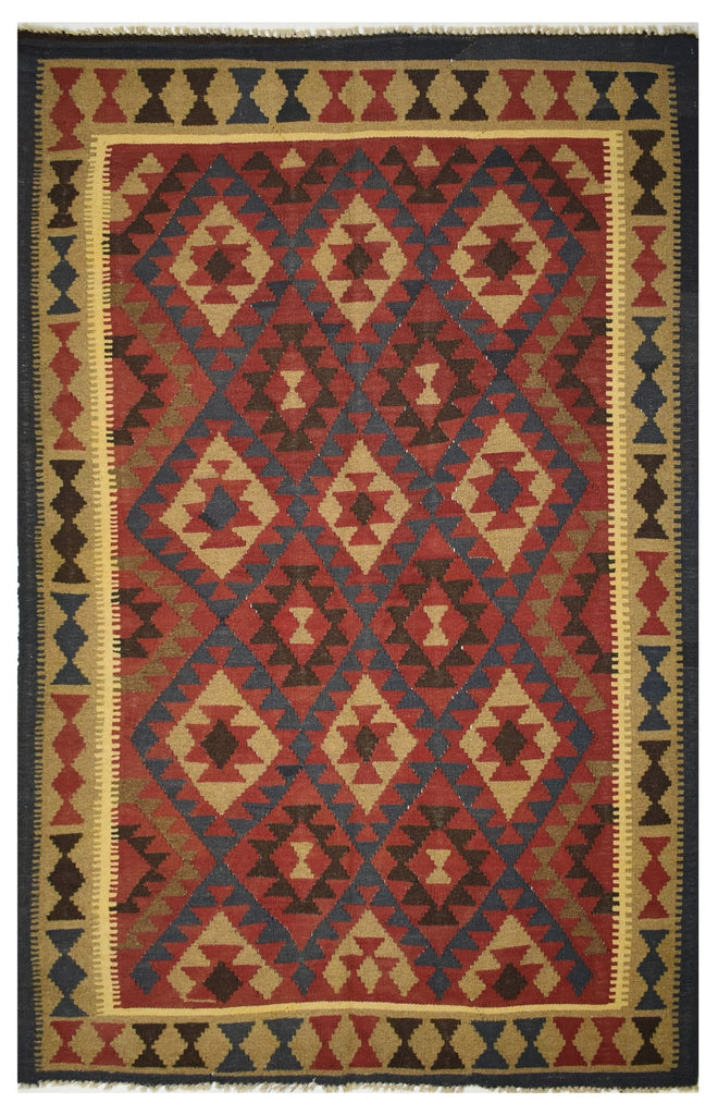 Handmade Afghan Maimana Kilim | 237 x 156 cm | 7'7" x 5'11" - Najaf Rugs & Textile