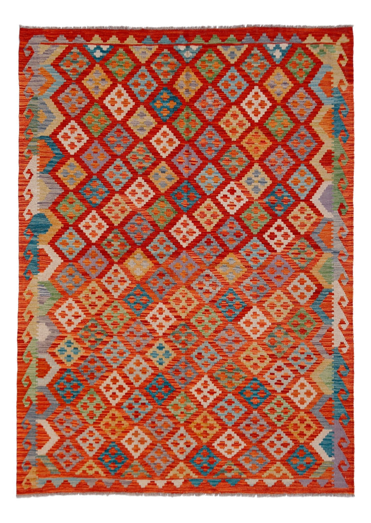 Handmade Afghan Maimana Kilim | 237 x 173 cm | 7'9" x 5'8" - Najaf Rugs & Textile
