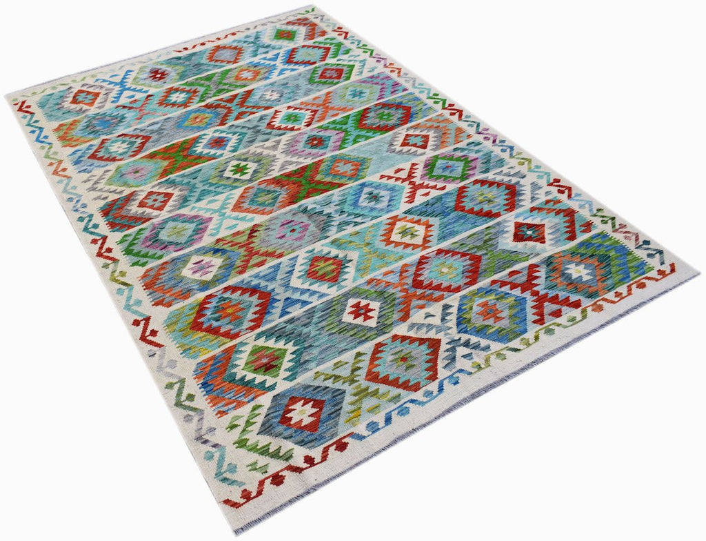 Handmade Afghan Maimana Kilim | 238 x 171 cm | 7'10" x 5'8" - Najaf Rugs & Textile