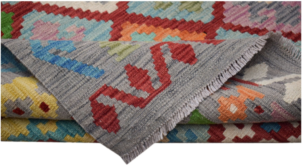 Handmade Afghan Maimana Kilim | 239 x 177 cm | 7'10" x 5'10" - Najaf Rugs & Textile