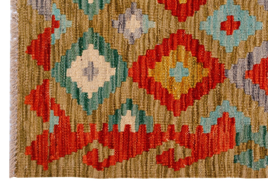 Handmade Afghan Maimana Kilim | 240 x 187 cm | 7'11" x 6'2" - Najaf Rugs & Textile