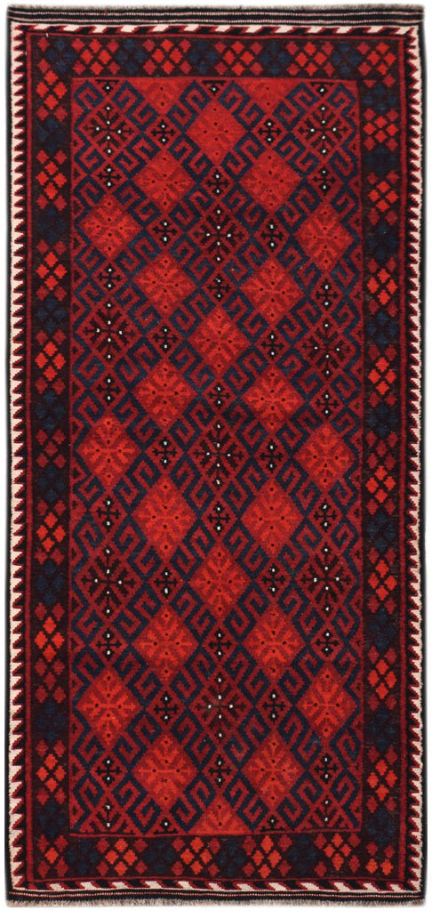 Handmade Afghan Maimana Kilim | 241 x 109 cm | 7'11" x 3'7" - Najaf Rugs & Textile