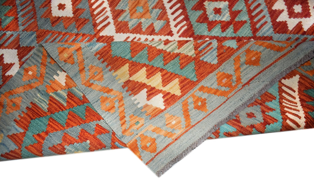Handmade Afghan Maimana Kilim | 242 x 168 cm | 8' x 5'6" - Najaf Rugs & Textile