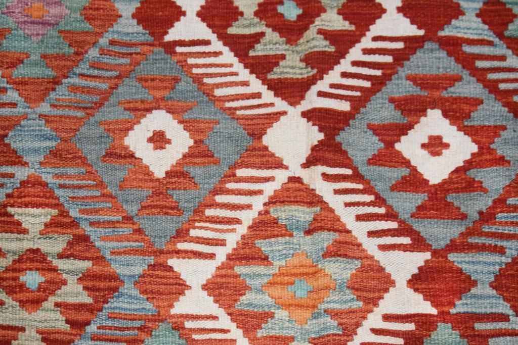 Handmade Afghan Maimana Kilim | 242 x 168 cm | 8' x 5'6" - Najaf Rugs & Textile