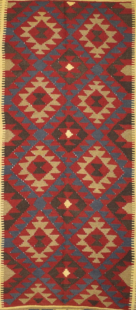 Handmade Afghan Maimana Kilim | 243 x 154 cm | 8'4" x 5' - Najaf Rugs & Textile