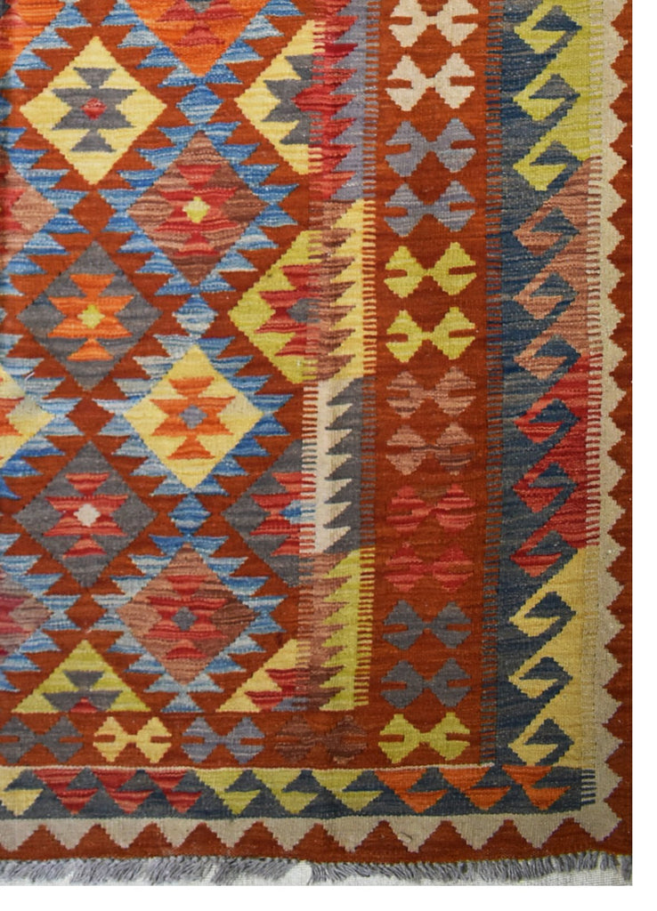 Handmade Afghan Maimana Kilim | 243 x 160 cm | 7'10" x 5'2" - Najaf Rugs & Textile