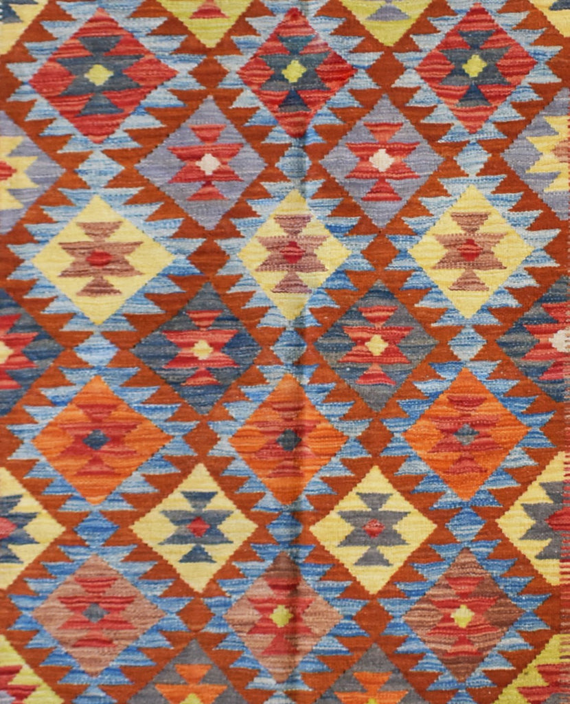 Handmade Afghan Maimana Kilim | 243 x 160 cm | 7'10" x 5'2" - Najaf Rugs & Textile