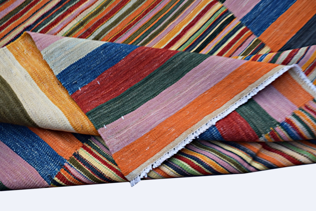Handmade Afghan Maimana Kilim | 245 x 173 cm | 8'1" x 5'9" - Najaf Rugs & Textile