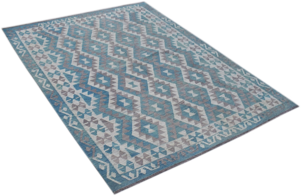 Handmade Afghan Maimana Kilim | 245 x 179 cm | 8'1" x 5'11" - Najaf Rugs & Textile