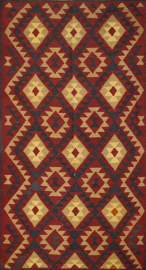 Handmade Afghan Maimana Kilim | 248 x 160 cm | 8'1" x 5'4" - Najaf Rugs & Textile
