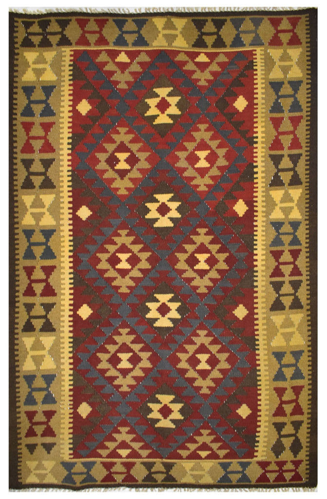 Handmade Afghan Maimana Kilim | 248 x 160 cm | 8'13" x 5'2" - Najaf Rugs & Textile