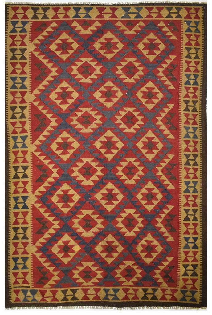 Handmade Afghan Maimana Kilim | 248 x 162 cm | 8'1" x 5'3" - Najaf Rugs & Textile