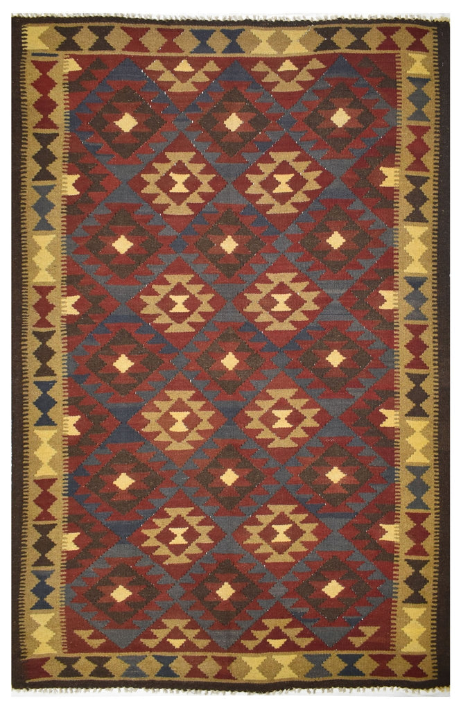 Handmade Afghan Maimana Kilim | 248 x 164 cm | 8'1" x 5'3" - Najaf Rugs & Textile