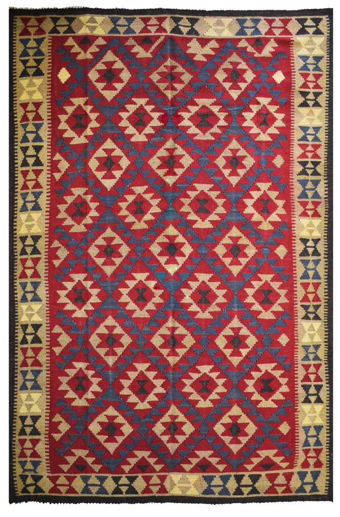 Handmade Afghan Maimana Kilim | 248 x 176 cm | 8'1" x 5'4" - Najaf Rugs & Textile
