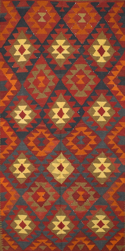 Handmade Afghan Maimana Kilim | 250 x 158 cm | 8'2" x 5'7" - Najaf Rugs & Textile
