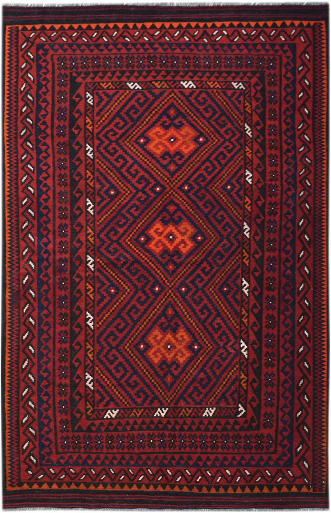 Handmade Afghan Maimana Kilim | 250 x 165 cm | 8'2" x 5'5" - Najaf Rugs & Textile