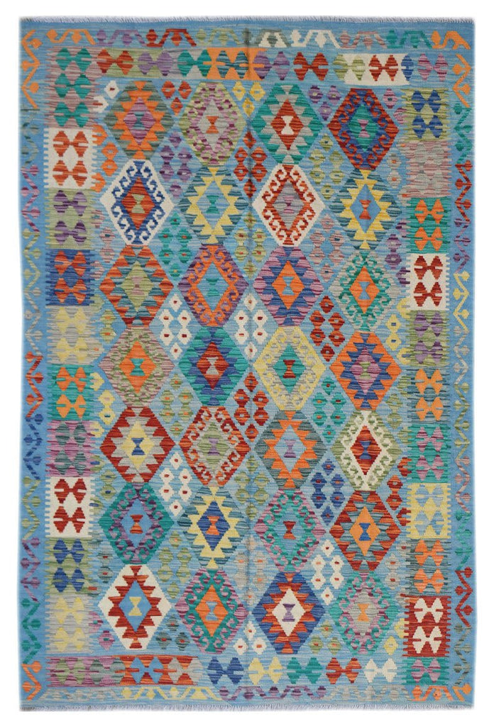 Handmade Afghan Maimana Kilim | 250 x 174 cm | 8'2" x 5'8" - Najaf Rugs & Textile