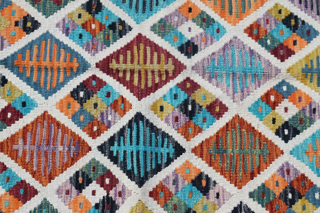 Handmade Afghan Maimana Kilim | 250 x 178 cm | 8'3" x 5'10" - Najaf Rugs & Textile