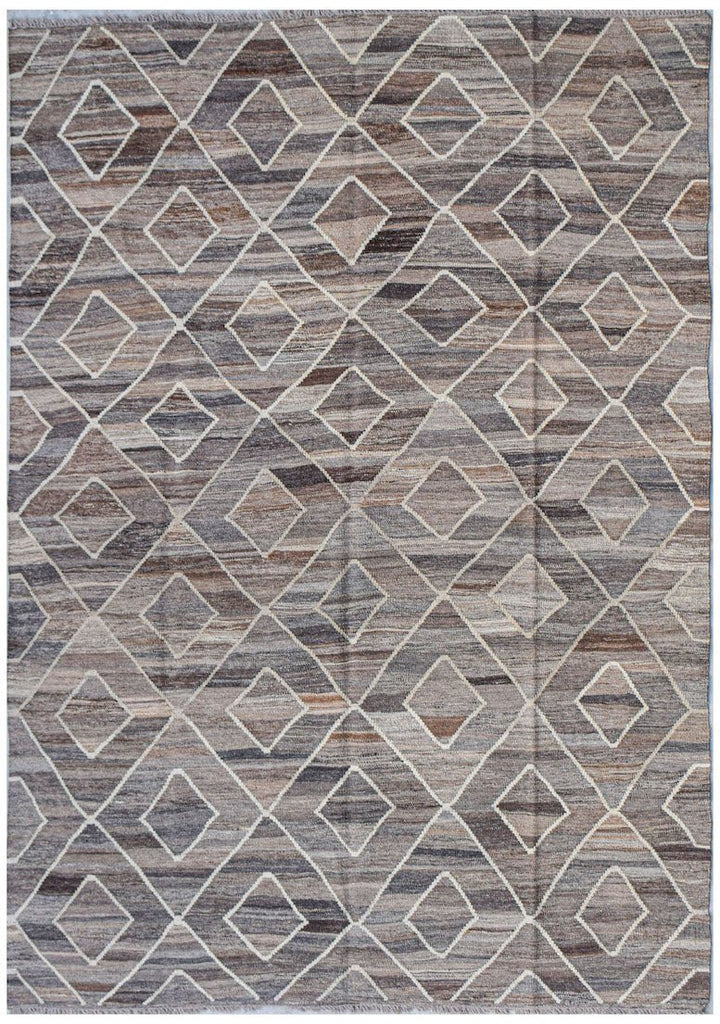 Handmade Afghan Maimana Kilim | 255 x 180 cm | 8'4" x 5'11" - Najaf Rugs & Textile