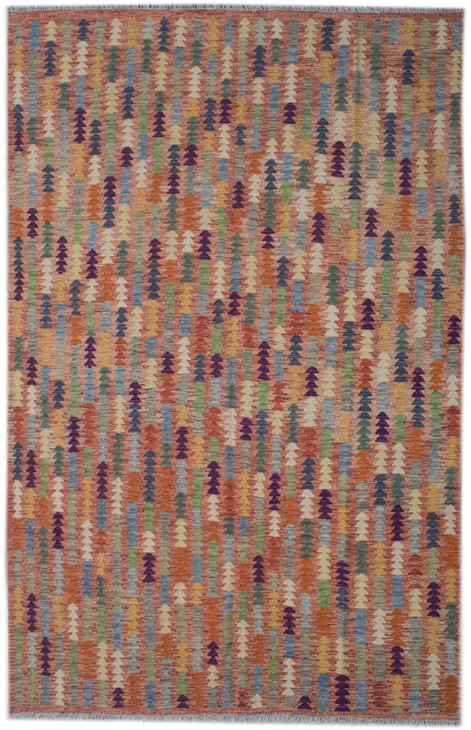 Handmade Afghan Maimana Kilim | 285 x 201 cm | 9'3" x 6'5" - Najaf Rugs & Textile