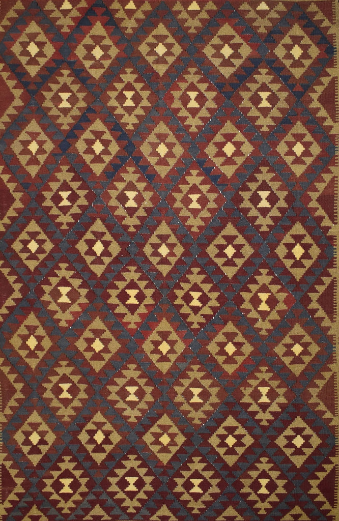 Handmade Afghan Maimana Kilim | 285 x 206 cm | 9'3" x 6'7" - Najaf Rugs & Textile
