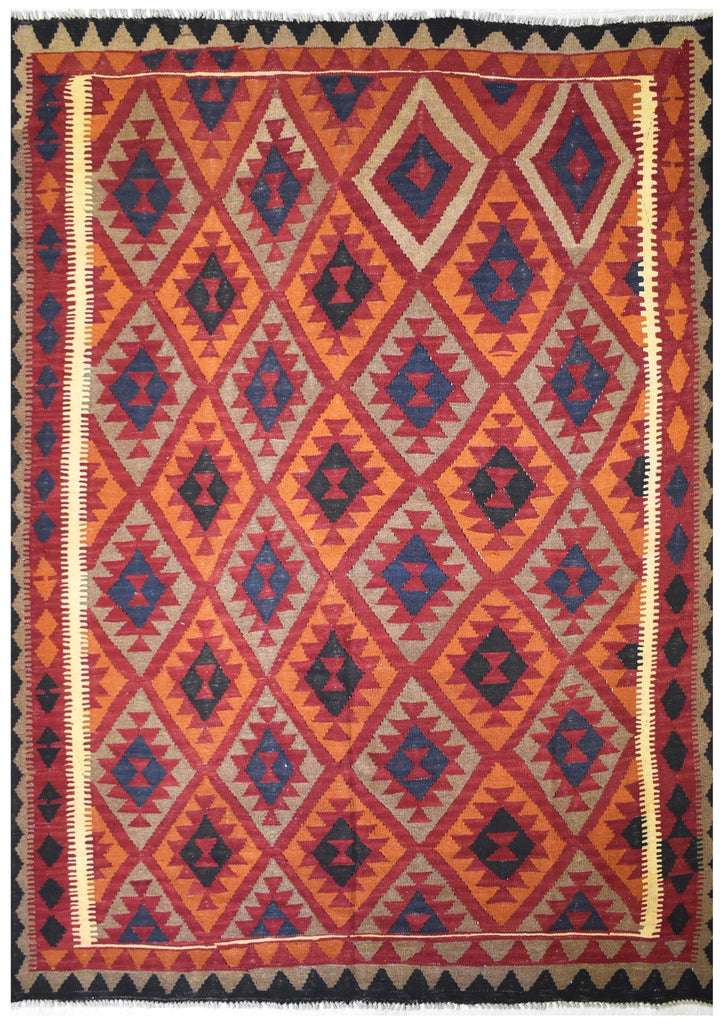 Handmade Afghan Maimana Kilim | 285 x 215 cm | 9'3" x 7' - Najaf Rugs & Textile