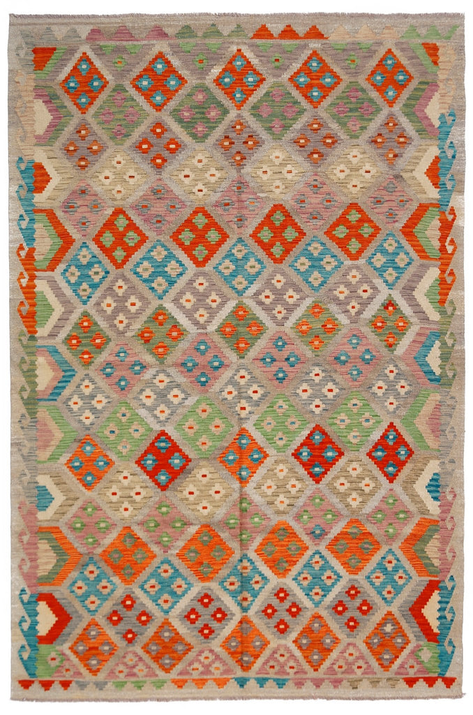 Handmade Afghan Maimana Kilim | 286 x 205 cm | 9'5" x 6'9" - Najaf Rugs & Textile