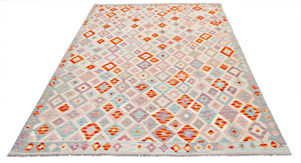 Handmade Afghan Maimana Kilim | 286 x 252 cm | 9'5" x 8'4" - Najaf Rugs & Textile