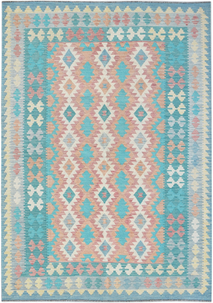 Handmade Afghan Maimana Kilim | 287 x 198 cm | 9'5" x 6'6" - Najaf Rugs & Textile