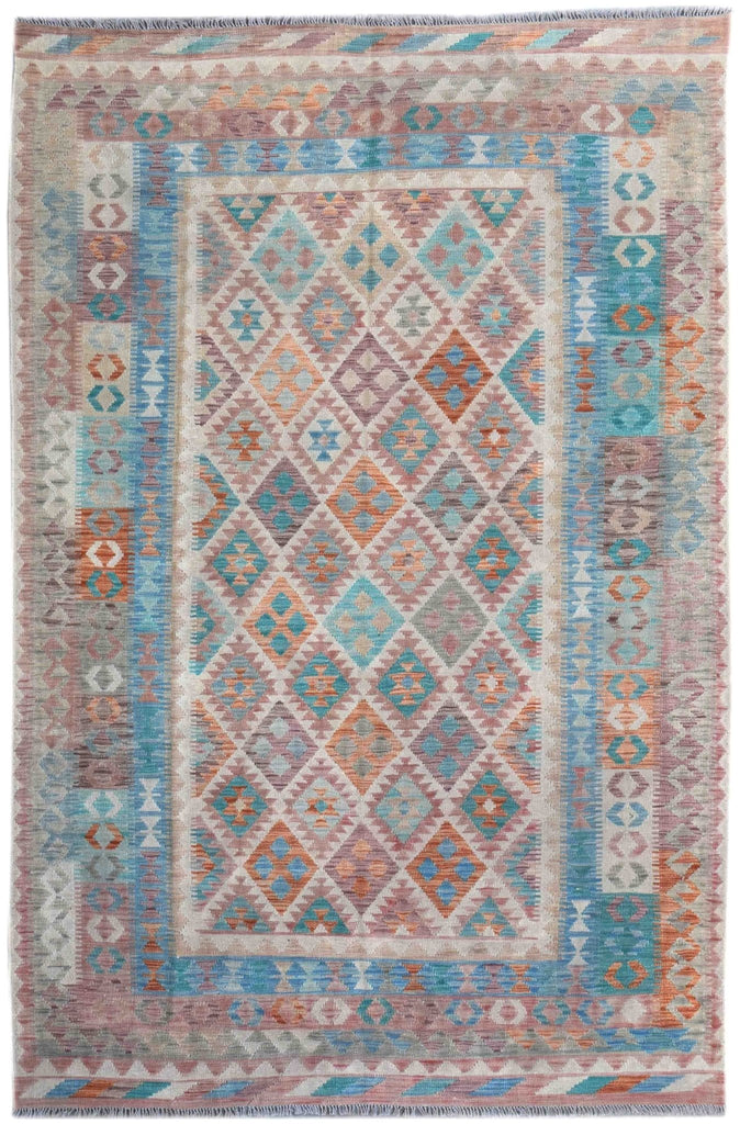 Handmade Afghan Maimana Kilim | 288 x 200 cm | 9'4" x 6'5" - Najaf Rugs & Textile