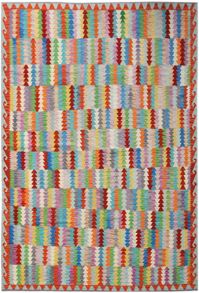 Handmade Afghan Maimana Kilim | 288 x 204 cm | 9'6" x 6'8" - Najaf Rugs & Textile