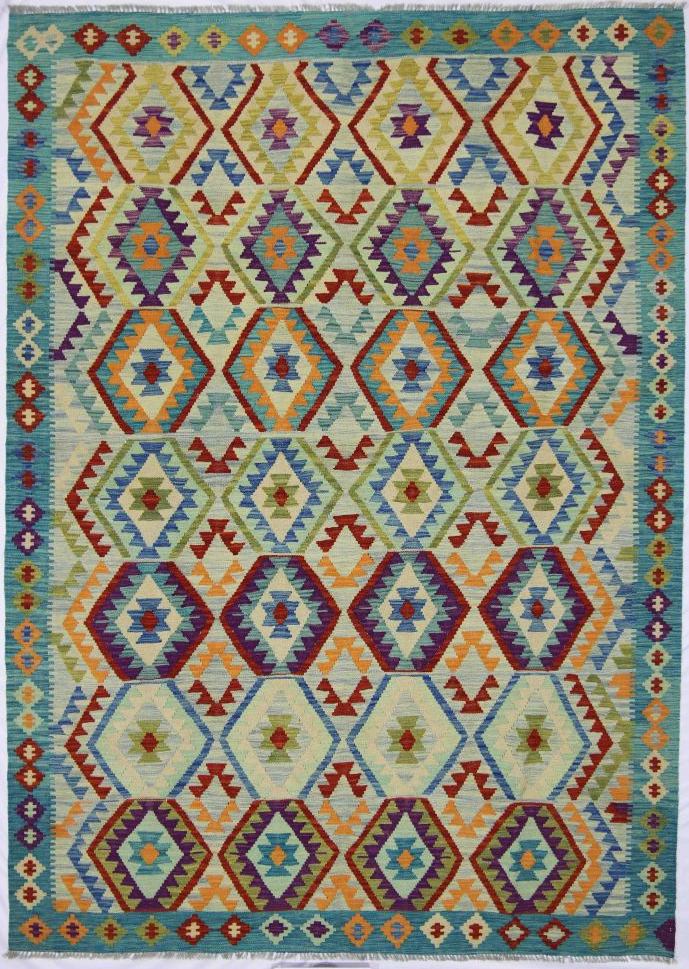 Handmade Afghan Maimana Kilim | 288 x 207 cm | 9'4" x 6'7" - Najaf Rugs & Textile