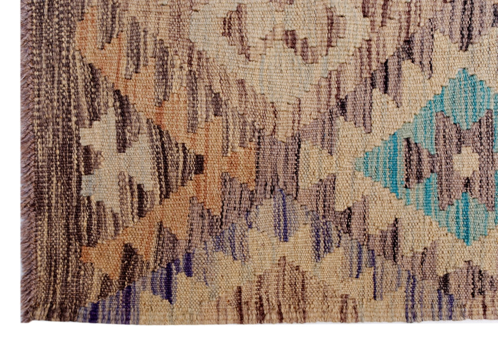 Handmade Afghan Maimana Kilim | 288 x 258 cm | 9'6" x 8'6" - Najaf Rugs & Textile