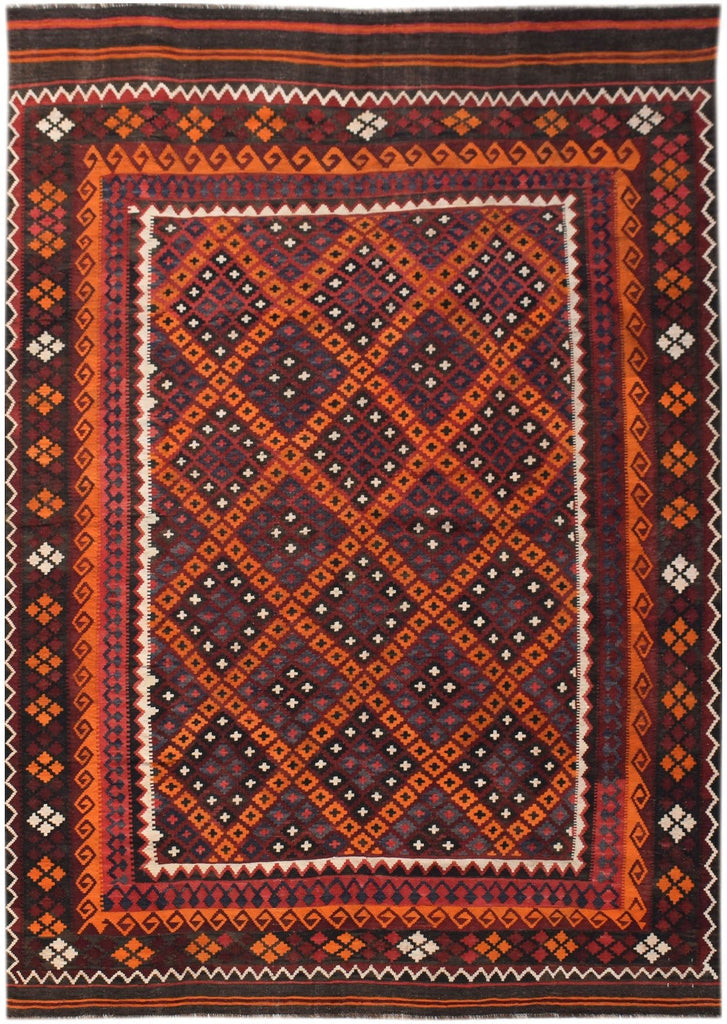Handmade Afghan Maimana Kilim | 289 x 211 cm | 9'6" x 6'8" - Najaf Rugs & Textile