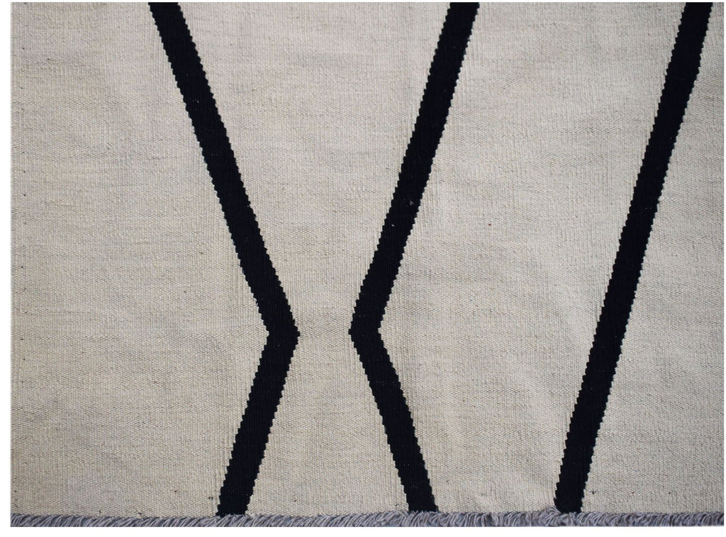 Handmade Afghan Maimana Kilim | 289 x 218 cm | 9'6" x 7'2" - Najaf Rugs & Textile