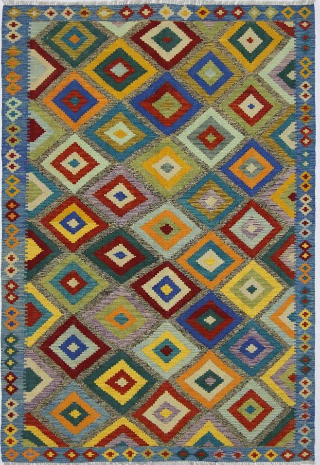 Handmade Afghan Maimana Kilim | 290 x 197 cm | 9'5" x 6'4" - Najaf Rugs & Textile