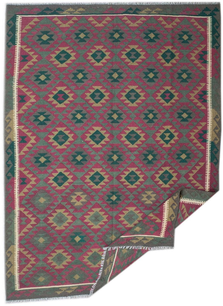 Handmade Afghan Maimana Kilim | 290 x 212 cm | 9'5" x 6'9" - Najaf Rugs & Textile