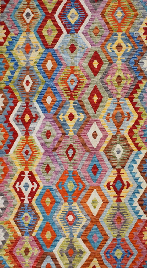 Handmade Afghan Maimana Kilim | 290 x 249 cm | 9'5" x 8'1" - Najaf Rugs & Textile